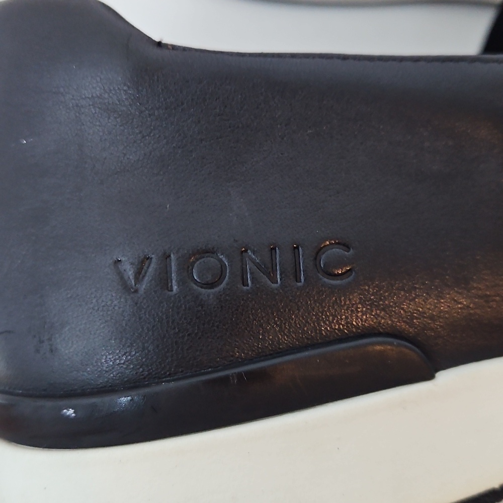 Vionic Cadee Black Camo Leather Slip On Mary Jane Shoes Orthotic Size 10 - Picture 6 of 12